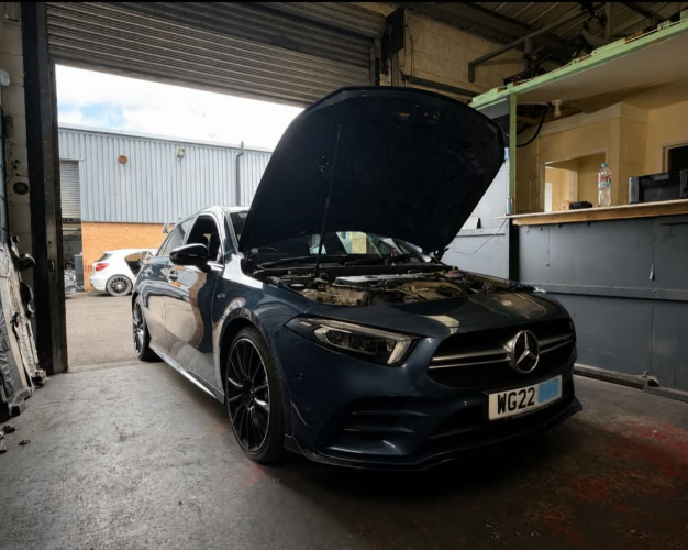 Mercedes-AMG A35 — in the workshop